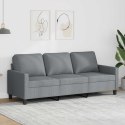 VidaXL Sofa 3-osobowa, jasnoszara, 180 cm, tapicerowana tkaniną
