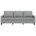 VidaXL Sofa 3-osobowa, jasnoszara, 180 cm, tapicerowana tkaniną