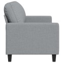 VidaXL Sofa 3-osobowa, jasnoszara, 180 cm, tapicerowana tkaniną