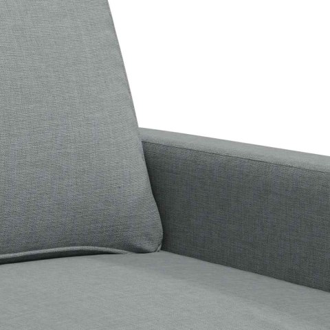 VidaXL Sofa 3-osobowa, jasnoszara, 180 cm, tapicerowana tkaniną