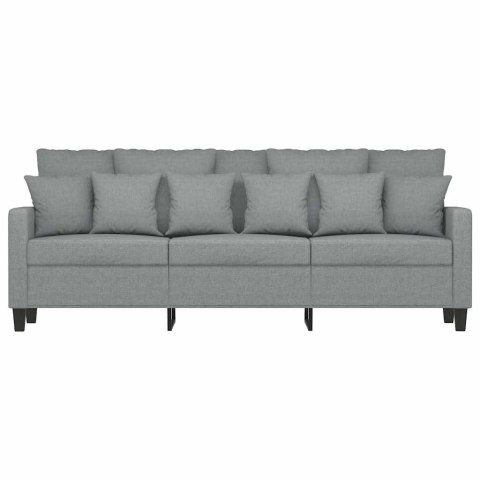 VidaXL Sofa 3-osobowa, jasnoszara, 180 cm, tapicerowana tkaniną