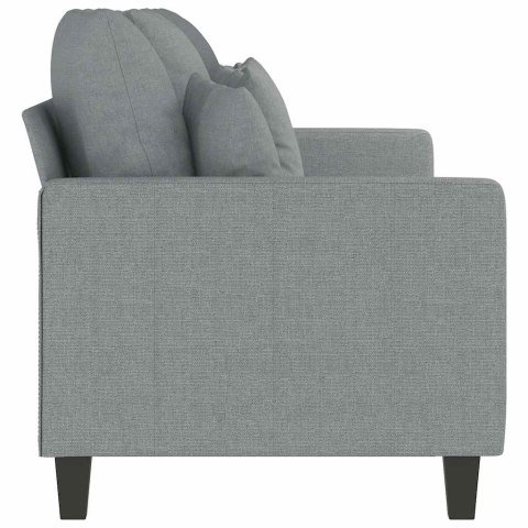 VidaXL Sofa 3-osobowa, jasnoszara, 180 cm, tapicerowana tkaniną