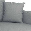 VidaXL Sofa 3-osobowa, jasnoszara, 180 cm, tapicerowana tkaniną