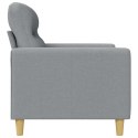 VidaXL Sofa 3-osobowa, jasnoszara, 180 cm, tapicerowana tkaniną