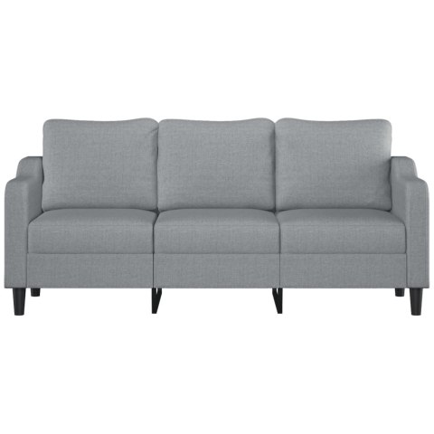 VidaXL Sofa 3-osobowa, jasnoszara, 180 cm, tapicerowana tkaniną