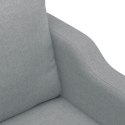 VidaXL Sofa 3-osobowa, jasnoszara, 180 cm, tapicerowana tkaniną