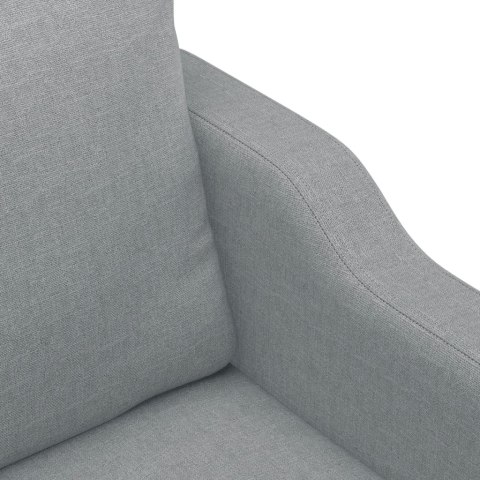 VidaXL Sofa 3-osobowa, jasnoszara, 180 cm, tapicerowana tkaniną