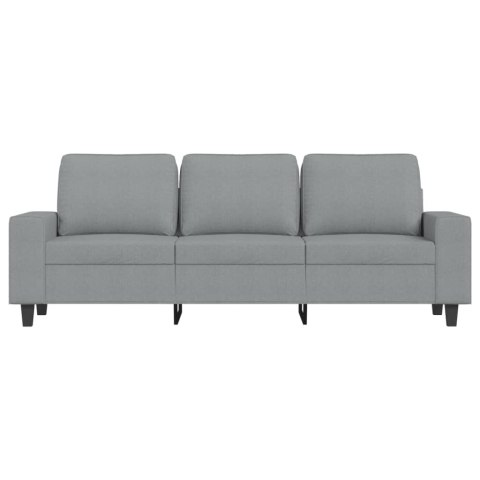 VidaXL Sofa 3-osobowa, jasnoszara, 180 cm, tapicerowana tkaniną