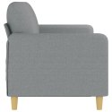 VidaXL Sofa 3-osobowa, jasnoszara, 180 cm, tapicerowana tkaniną