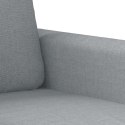 VidaXL Sofa 3-osobowa, jasnoszara, 180 cm, tapicerowana tkaniną