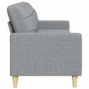 VidaXL Sofa 3-osobowa, jasnoszara, 210 cm, tapicerowana tkaniną