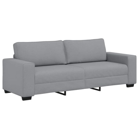VidaXL Sofa 3-osobowa, jasnoszara, 220x77x82 cm, tapicerowana tkaniną