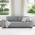 VidaXL Sofa 3-osobowa, jasnoszara, 220x77x82 cm, tapicerowana tkaniną