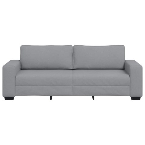 VidaXL Sofa 3-osobowa, jasnoszara, 220x77x82 cm, tapicerowana tkaniną