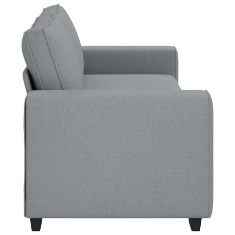 VidaXL Sofa 3-osobowa, jasnoszara, 220x77x82 cm, tapicerowana tkaniną