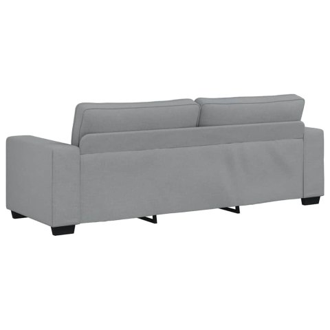 VidaXL Sofa 3-osobowa, jasnoszara, 220x77x82 cm, tapicerowana tkaniną