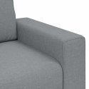 VidaXL Sofa 3-osobowa, jasnoszara, 220x77x82 cm, tapicerowana tkaniną
