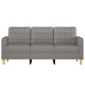 VidaXL Sofa 3-osobowa, kolor taupe, 180 cm, tapicerowana tkaniną