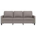 VidaXL Sofa 3-osobowa, kolor taupe, 180 cm, tapicerowana tkaniną