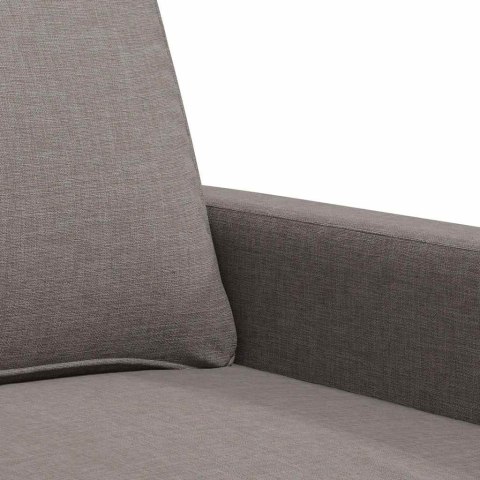 VidaXL Sofa 3-osobowa, kolor taupe, 180 cm, tapicerowana tkaniną