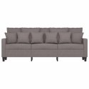 VidaXL Sofa 3-osobowa, kolor taupe, 180 cm, tapicerowana tkaniną