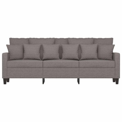 VidaXL Sofa 3-osobowa, kolor taupe, 180 cm, tapicerowana tkaniną
