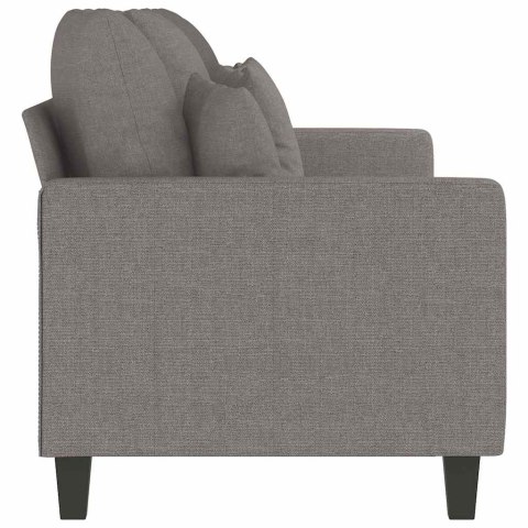 VidaXL Sofa 3-osobowa, kolor taupe, 180 cm, tapicerowana tkaniną