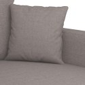 VidaXL Sofa 3-osobowa, kolor taupe, 180 cm, tapicerowana tkaniną