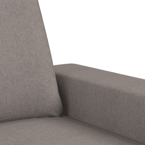 VidaXL Sofa 3-osobowa, kolor taupe, 180 cm, tapicerowana tkaniną
