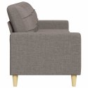 VidaXL Sofa 3-osobowa, kolor taupe, 210 cm, tapicerowana tkaniną