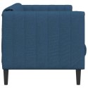 VidaXL Sofa 3-osobowa, niebieska, tapicerowana tkaniną