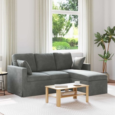 VidaXL Sofa Ciemnoszary 178 x 134 x 80 cm Aksamit
