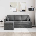 VidaXL Sofa Ciemnoszary 178 x 134 x 80 cm Aksamit