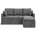VidaXL Sofa Ciemnoszary 178 x 134 x 80 cm Aksamit
