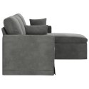 VidaXL Sofa Ciemnoszary 178 x 134 x 80 cm Aksamit