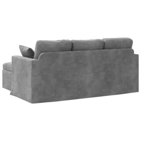 VidaXL Sofa Ciemnoszary 178 x 134 x 80 cm Aksamit