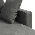 VidaXL Sofa Ciemnoszary 178 x 134 x 80 cm Aksamit