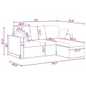 VidaXL Sofa Ciemnoszary 178 x 134 x 80 cm Aksamit