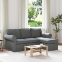 VidaXL Sofa Ciemnoszary 195 x 138 x 80 cm tkanina