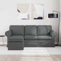 VidaXL Sofa Ciemnoszary 195 x 138 x 80 cm tkanina