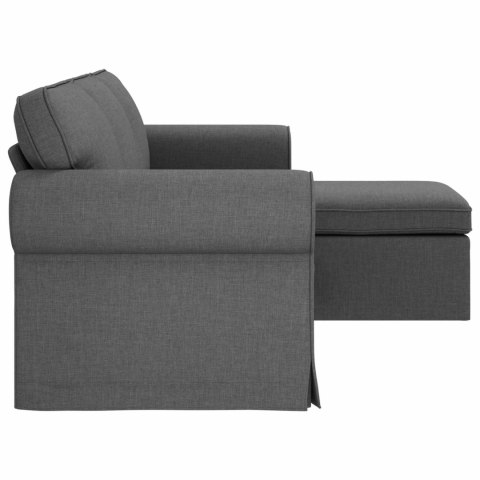 VidaXL Sofa Ciemnoszary 195 x 138 x 80 cm tkanina