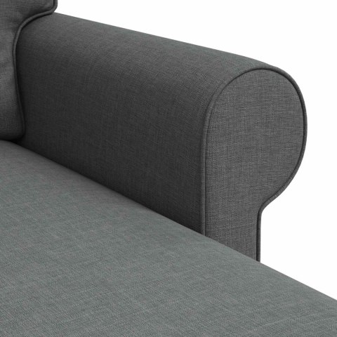VidaXL Sofa Ciemnoszary 195 x 138 x 80 cm tkanina
