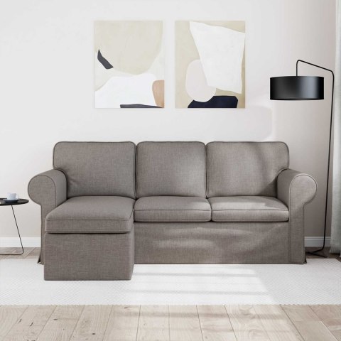 VidaXL Sofa Ciemnoszary 195 x 138 x 80 cm tkanina