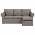 VidaXL Sofa Ciemnoszary 195 x 138 x 80 cm tkanina