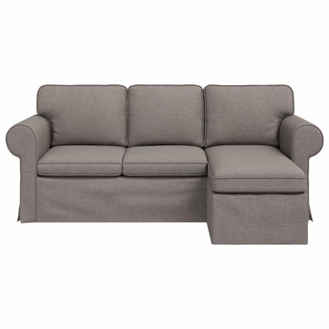 VidaXL Sofa Ciemnoszary 195 x 138 x 80 cm tkanina
