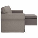 VidaXL Sofa Ciemnoszary 195 x 138 x 80 cm tkanina