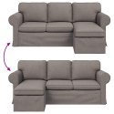 VidaXL Sofa Ciemnoszary 195 x 138 x 80 cm tkanina