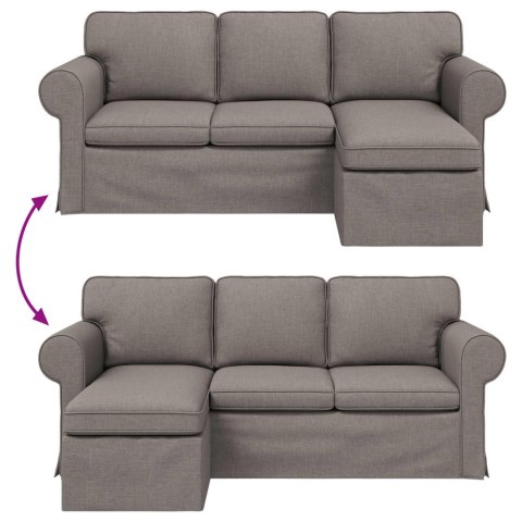 VidaXL Sofa Ciemnoszary 195 x 138 x 80 cm tkanina