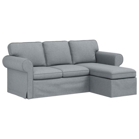 VidaXL Sofa Jasnoszary 195 x 138 x 80 cm tkanina
