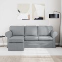 VidaXL Sofa Jasnoszary 195 x 138 x 80 cm tkanina